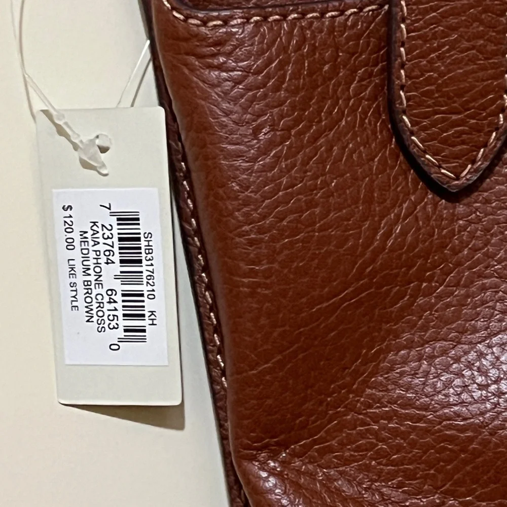 Fossil Rich Brown Leather Phone Holster
